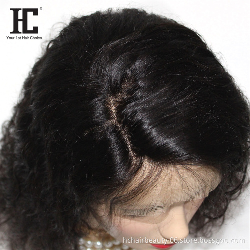 New Product Natural Wave Frontal Lace Wigs Brazilian Remy Human Hair Curly Lace Frontal Wigs Pre Plucked With Baby Hair